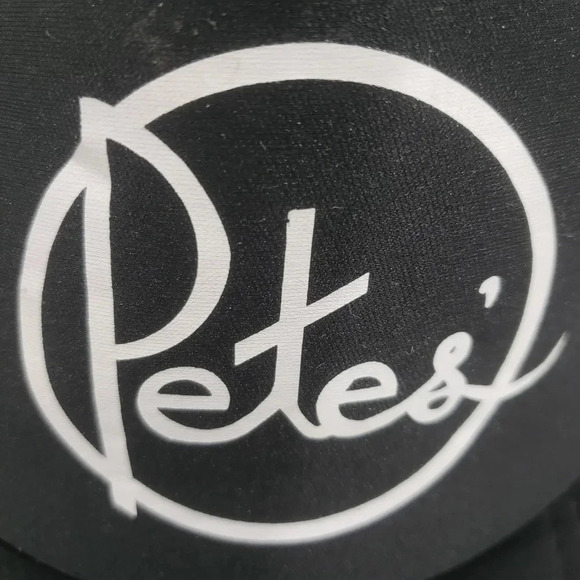Petes Black Mesh Snapback Mens trucker  hat. - Picture 4 of 7